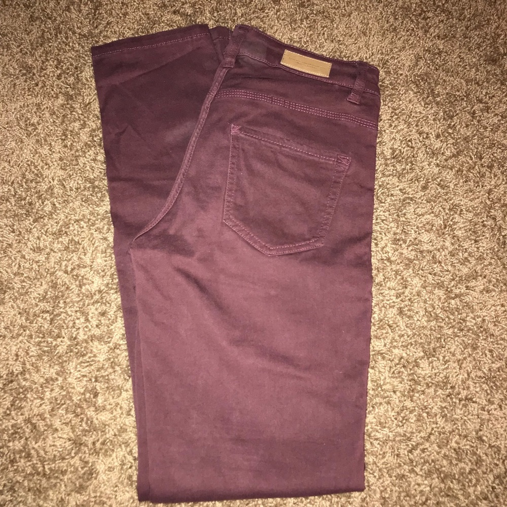 Maroon jeggings